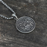 Holy Trinity S925k Silver Round Necklace - BGCOPPER