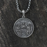 Holy Trinity S925k Silver Round Necklace - BGCOPPER