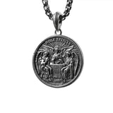 Holy Trinity S925k Silver Round Necklace - BGCOPPER