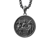 Holy Trinity S925k Silver Round Necklace - BGCOPPER