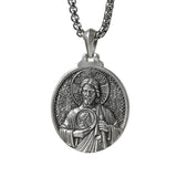 St. Jude Jesus Head Stamped S925K Silver Necklace - BGCOPPER
