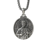 St. Jude Jesus Head Stamped S925K Silver Necklace - BGCOPPER