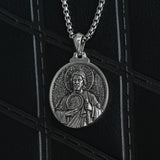 St. Jude Jesus Head Stamped S925K Silver Necklace - BGCOPPER