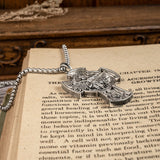 925K Sterling Silver Trinity and Archangel Dragonslayer Cross Necklace - BGCOPPER