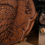 Owl wood carving - Wood Wall Decor - BGCOPPER