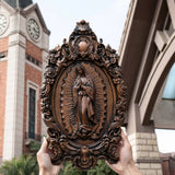 2023 New Religious gift with rich details of the wooden statue of Our Lady of Guadalupe - BGCOPPER