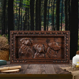 “Home Dogs in the House” Home Wall Decor Woodcarving - BGCOPPER
