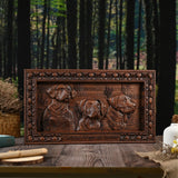 “Home Dogs in the House” Home Wall Decor Woodcarving - BGCOPPER
