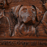 “Home Dogs in the House” Home Wall Decor Woodcarving - BGCOPPER
