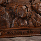 “Home Dogs in the House” Home Wall Decor Woodcarving - BGCOPPER