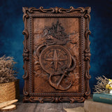 Voyager Sailor's Compass and Anchor Wooden Wall Decoration - BGCOPPER