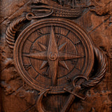 Voyager Sailor's Compass and Anchor Wooden Wall Decoration - BGCOPPER