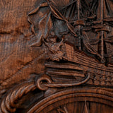 Voyager Sailor's Compass and Anchor Wooden Wall Decoration - BGCOPPER