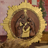 Nativity Wooden Wall Hanging - BGCOPPER