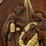 Nativity Wooden Wall Hanging - BGCOPPER