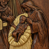 Nativity Wooden Wall Hanging - BGCOPPER