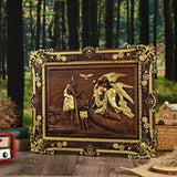 Jesus Baptism Wooden Wall Decoration - BGCOPPER
