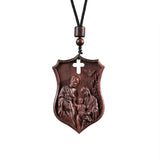 Holy Family Wood Carving Pendant(The Feast of the Holy Family) - BGCOPPER