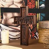 Nativity Scene Crucifix Wooden Wall Decoration - BGCOPPER