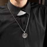 Joseph Holding Jesus S925K Sterling Silver Pendant Necklace - BGCOPPER