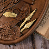 Native American Indian woman natural wood carving decoration, native day gift - BGCOPPER
