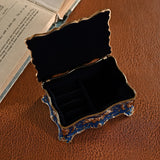 European vintage rose pattern zinc alloy jewelry box desktop ornament - BGCOPPER