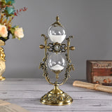 Classical Desktop Rotating Glass Hourglass Ornament - BGCOPPER