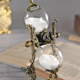 Classical Desktop Rotating Glass Hourglass Ornament - BGCOPPER