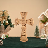 “Bless This Child” Prayer Boy/Girl Cross Wooden Sculpture - BGCOPPER