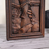 God's Redeeming Hand Beech Wood Carving Wall Decoration - BGCOPPER