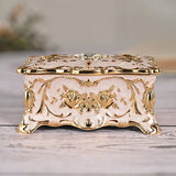 European vintage rose pattern zinc alloy jewelry box desktop ornament - BGCOPPER