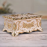 European vintage rose pattern zinc alloy jewelry box desktop ornament - BGCOPPER