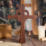 Love Cross Wooden Carving Ornament - BGCOPPER