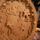 Sacred Family Three Sacred Hearts Wall Decoration Wood Sculpture - BGCOPPER