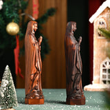 Wooden statue of Our Lady of Lourdes praying - BGCOPPER