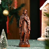 Wooden statue of Our Lady of Lourdes praying - BGCOPPER