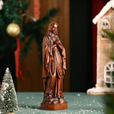 Wooden statue of Our Lady of Lourdes praying - BGCOPPER