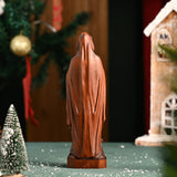Wooden statue of Our Lady of Lourdes praying - BGCOPPER
