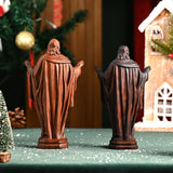 Wooden Statue of the Sacred Heart of Jesus - BGCOPPER