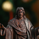 Wooden Statue of the Sacred Heart of Jesus - BGCOPPER