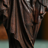 Wooden Statue of the Sacred Heart of Jesus - BGCOPPER