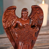 Metatron Angel Cube Beechwood Guardian Ornament: Soulful Resonance of Faith and Art - BGCOPPER