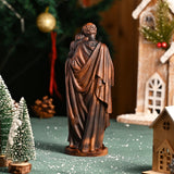 Wooden statue of Joseph holding Baby Jesus Gift Wood Carving - BGCOPPER