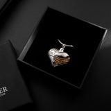 A piece of my heart lives in heaven Necklace - Memorial urn heart cremation necklace - BGCOPPER