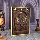 Beechwood Holy Family Wall Hanging: Carving Devotion in Wood, Bringing Sacred Warmth - BGCOPPER