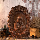 Mother Mary with Baby Jesus Wood Carving Decor - BGCOPPER
