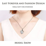 No Longer By My Side Forever in My Heart Urn Pendant Necklace for Ashes - BGCOPPER
