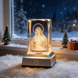 Our Lady of the Immaculate Heart Crystal Ornament