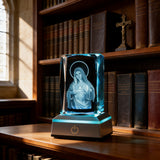 Our Lady of the Immaculate Heart Crystal Ornament