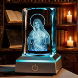 Our Lady of the Immaculate Heart Crystal Ornament